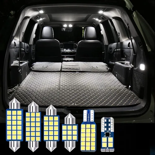 4 bombillas LED para coche, luces de lectura de cúpula interior, para Nissan Sentra Sylphy B17 2012 2013 2014 2015 2016, accesorios