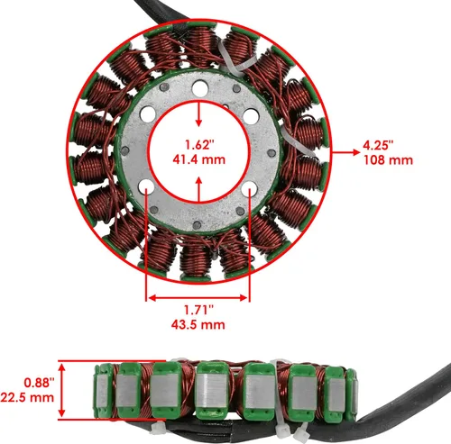 Miniatura 2 de Caltric Estator compatible con Polaris Scrambler 500 4X4 2004-2012