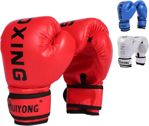 Miniatura 2 de Guantes de boxeo para niños HUINING, guantes de entrenamiento para niños, guantes de boxeo MMA, guantes de boxeo de poliuretano, con dibujos