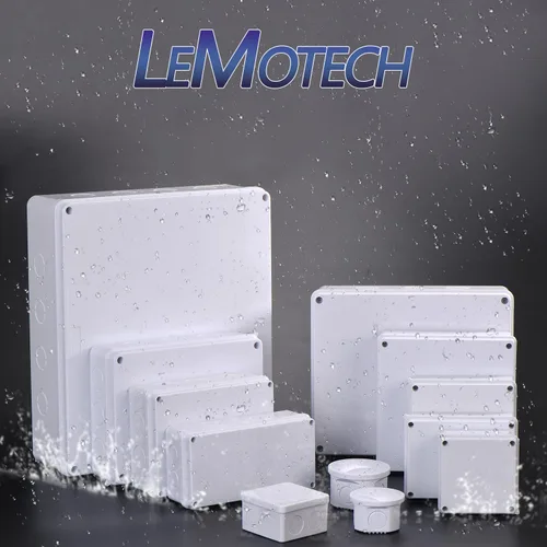 Miniatura 8 de LeMotech - Caja de conexiones, caja eléctrica IP55, resistente al agua, a prueba de polvo, plástico ABS, para proyectos electrónicos, color blanco