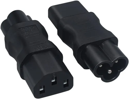 Miniatura 2 de Adaptador de corriente de CA IEC320 C6 a C13, convertidor de conversión de enchufe C6 de 3 pines a C13 de 3 agujeros, convertidor de corriente de CA