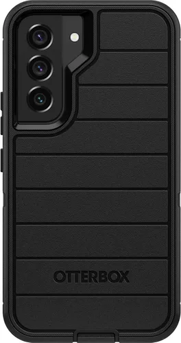 Miniatura 3 de OtterBox Defender Series - Funda para Samsung Galaxy S22 (solo incluye clip de funda, protección de defensa microbiana, embalaje no minorista), Negro