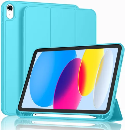 Miniatura 22 de ToaPoia - Funda para iPad (A16) de 11 pulgadas 2025/iPad 10.ª generación de 10.9 pulgadas 2022, cubierta protectora delgada con soporte triple