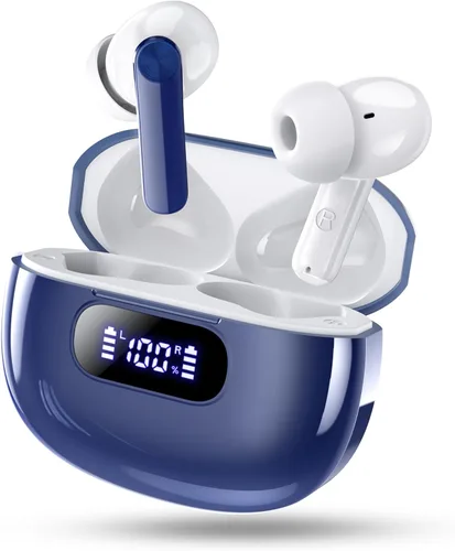 Miniatura 10 de Wekily Auriculares inalámbricos, auriculares Bluetooth 5.3 con pantalla de alimentación LED, auriculares inalámbricos 2025, estéreo de alta