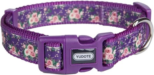 Miniatura 9 de Collar ajustable para perro, collares de nailon duraderos para perros y cachorros grandes, estampado de flamenco, lindo y suave