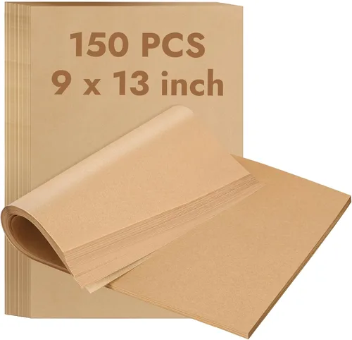Miniatura 8 de YQL 150 forros desechables para freidora de aire de 9 x 11 pulgadas, papel pergamino rectangular sin blanquear para freidora de aire Cuisinart