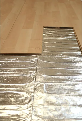 Miniatura 10 de Calefacción eléctrica radiante por suelo radiante para alfombras, suelos laminados y de madera flotante, corte y giro de 15 pies cuadrados para un