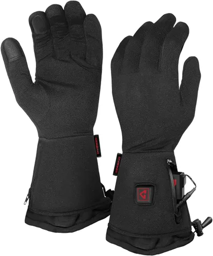 Miniatura 2 de Gerbing Guantes térmicos de 7 V para mujer, guantes de calefacción recargables, ajustes de control de temperatura de tres niveles