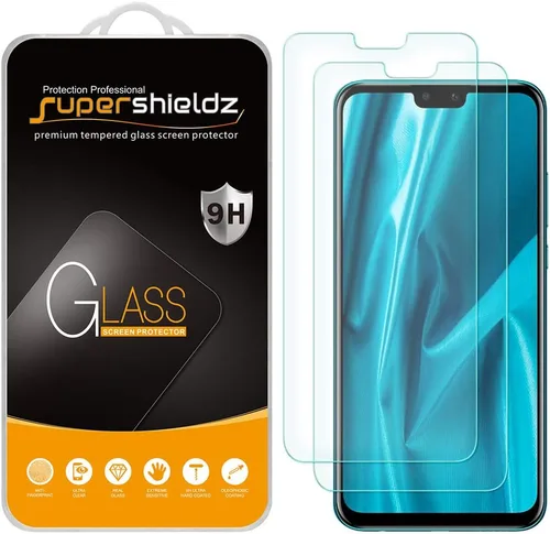 Supershieldz Protector de pantalla de vidrio templado diseñado para Huawei Y9 (2019), antiarañazos, sin burbujas