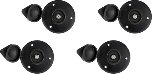 Miniatura 9 de RecPro Placa de TV por cable RV Conector de cable coaxial Opción en blanco o negro 1 o 2 opciones (negro, 1 toma) Fabricado en Estados Unidos