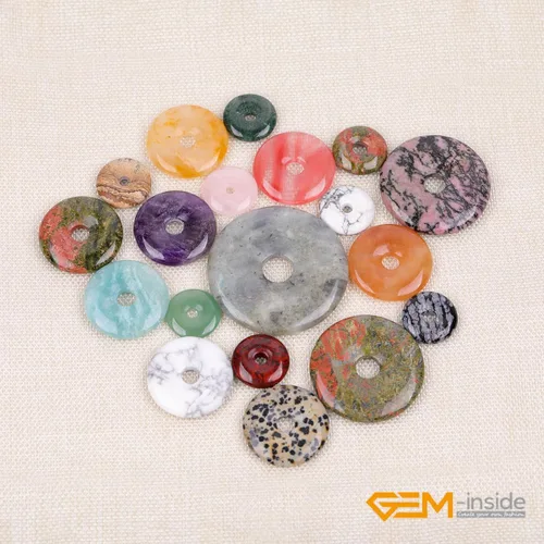 Miniatura 4 de GEM-Inside Rock Quartz Gemstone Loose Beads Genuine Natural Doubt Pink Ring Crystal Energy Stone Power para aretes colgantes, fabricación de joyas