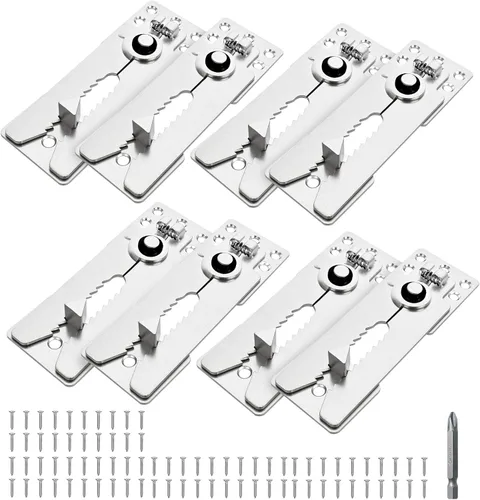 Miniatura 18 de Paquete de 2 tornillos conectores seccionales de sofá, conectores de sofá resistentes para seccionales, abrazaderas de sofá para hacer estancias