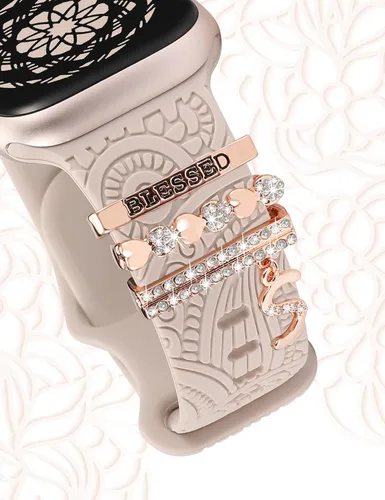 Miniatura 2 de Anillos decorativos compatibles con correas de Apple Watch de 1.654 pulgadas, 1.614 pulgadas, 1.575 pulgadas, 1.496 pulgadas, 1.732 pulgadas, 1.732