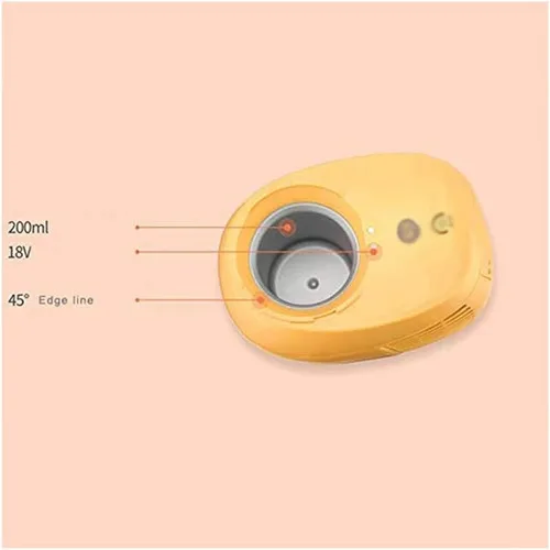 Miniatura 4 de Pequeña máquina automática de yogur refrigerada Máquina de helado casera para niños Máquina de helado (color : verde) (amarillo)