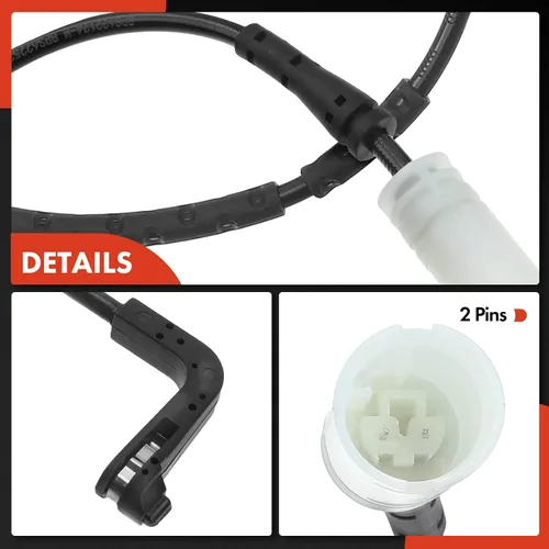 Miniatura 8 de A-Premium Sensores de desgaste de pastillas de freno de disco delanteras y traseras compatibles con BMW 325i, 325xi, 328i, 328xi, 330i, 330xi, 335i