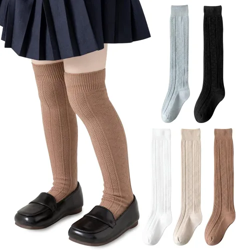 Mini angel Calcetines hasta la rodilla para bebé, 35 pares, calcetines hasta la rodilla, calcetines de algodón sin costuras, calcetines de tubo