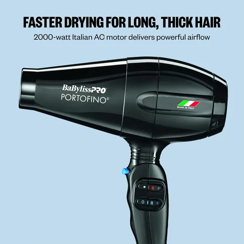 Miniatura 4 de BaBylissPRO Nano Titanium Italian Portofino Hair Dryer - Professional 2000 Watt Blow Dryer