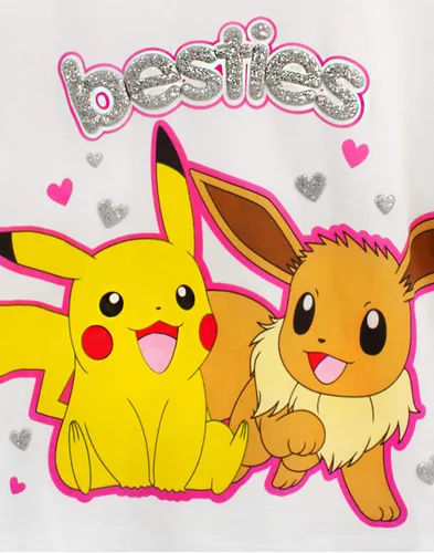 Miniatura 5 de Pokemon Pijamas Pikachu & Eevee Manga Larga O Corta Pierna Niña Pijamas