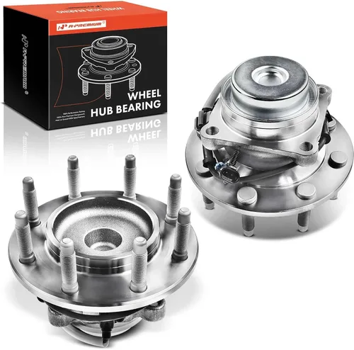 Miniatura 10 de A-Premium Rodamiento de rueda delantera y conjunto de cubo con ABS y 8 lengüetas compatible con Chevrolet y GMC - 2003-2017 - Express