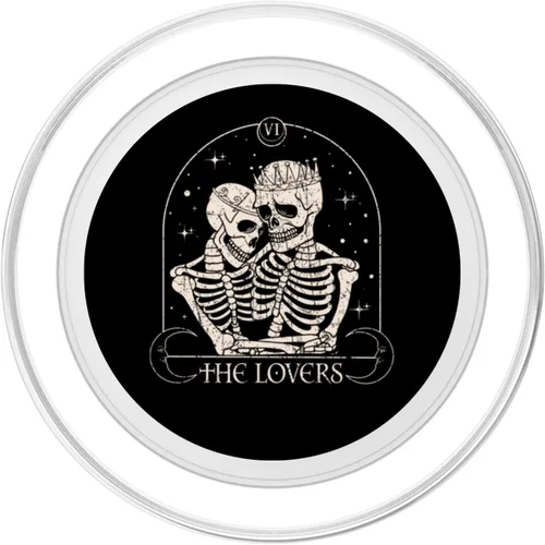 Miniatura 2 de The Lovers - Tarjeta de tarot esqueleto para el día de San Valentín, Halloween, PopSockets MagSafe PopGrip para iPhone