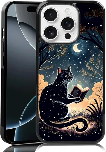 Miniatura 76 de Elegante funda de teléfono con diseño de gato Marie compatible con iPhone 11, funda de encaje dorado para iPhone, a prueba de golpes, rosa fucsia