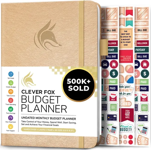 Miniatura 10 de Clever Fox Planificador de presupuesto de bolsillo, mini cuaderno de seguimiento de gastos. Organizador de presupuestos mensual, cuaderno