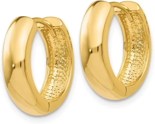 Miniatura 2 de Pendientes de oro amarillo de 14 quilates de 0.433in x 0.197in.