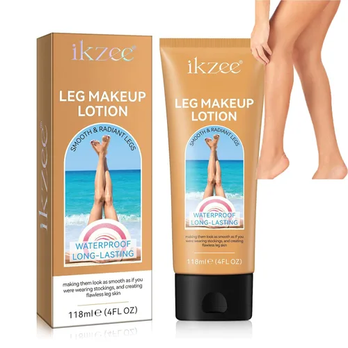 Dulele Base de maquillaje para piernas y cuerpo, maquillaje de piernas impermeable, sin transferencia, mediano, cobertura de venas de piernas para