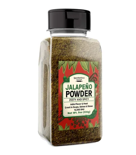 Miniatura 4 de Unpretentious Jalapeño en polvo (5 cucharadas), picante y picante, condimento sabroso, ideal para sopas y salsas