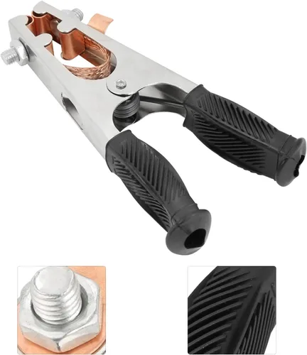 Miniatura 8 de Jeanoko Abrazadera de tierra 500A soldadura de cobre galvanizado Clip de tierra de soldadura de tierra abrazadera de tierra de soldadura por arco