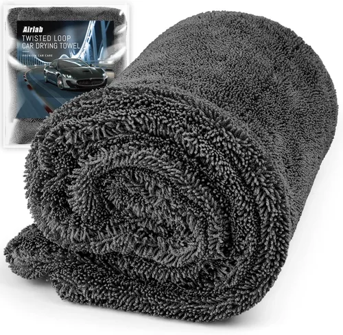 Miniatura 7 de Airlab Toallas de microfibra de carbono para pulido y limpieza de vidrios de coche, paño de detalle automático, libre de pelusa, sin marcas