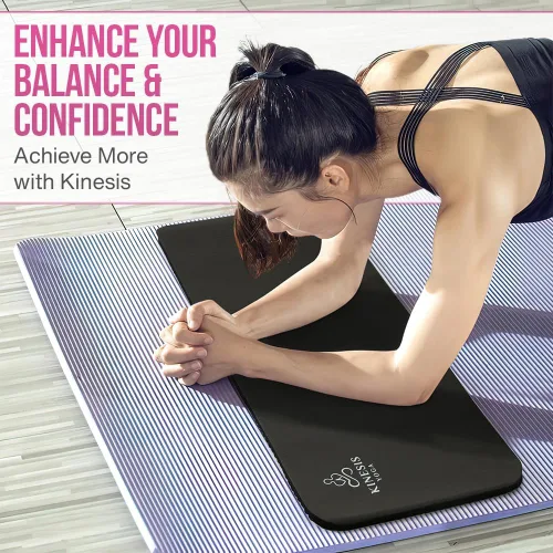 Miniatura 3 de Almohadilla para rodillas de yoga Kinesis Yoga - Almohadilla para rodillas de ejercicio de 0.6 pulgadas (15 mm) de grosor para yoga sin dolor