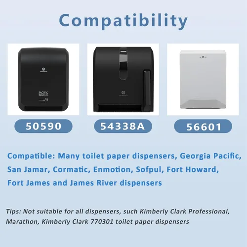 Miniatura 5 de 10 unidades de dispensador universal de repuesto 50504 llave, grado comercial universal para dispensadores de papel higiénico y dispensadores