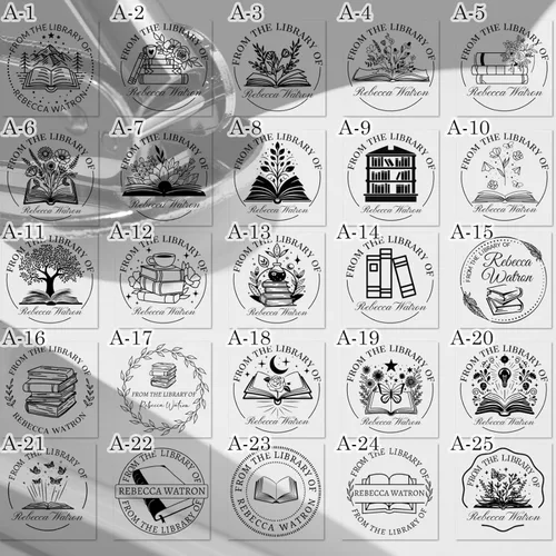 Miniatura 4 de Grabador de Libros Personalizado Grabador de Libros Personalizado de La Biblioteca de Sello de Estampado de Mano Regalo para Amantes de los Libros