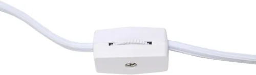 Miniatura 8 de Simple Designs LT2086-WOC Lámpara de mesita de noche ahuecada con cable geométrico, base de cobre con pantalla blanca