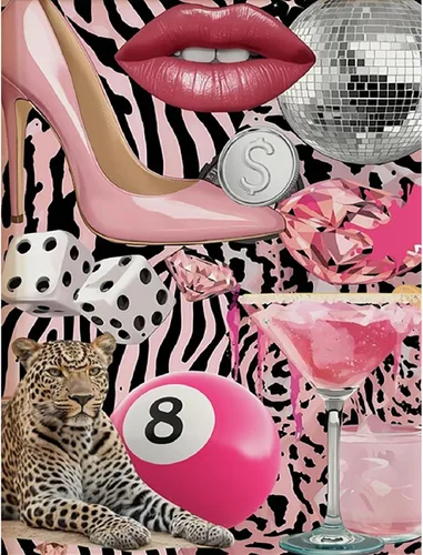 Miniatura 31 de Kits de arte de diamante para adultos principiantes, modernos kits de pintura de diamante con lunares de leopardo 5D, gemas y manualidades DIY