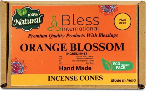 Miniatura 16 de Bless International Conos de incienso 100% naturales de lavanda hechos a mano, sumergidos a mano, libres de químicos orgánicos para purificación