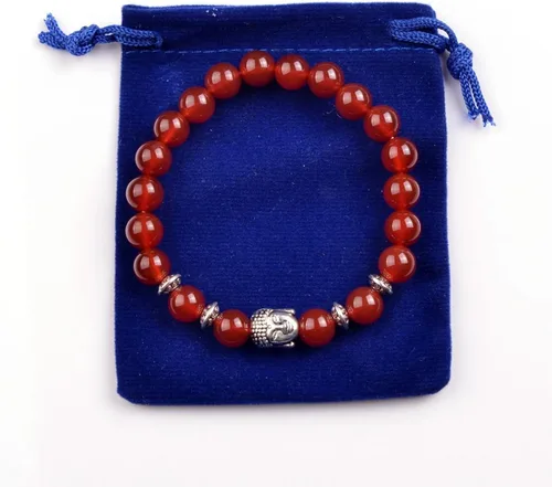 Miniatura 2 de Joya brazalete con gemas redondas de 8 mm, brazalete para los chacras, regalo de cumpleaños