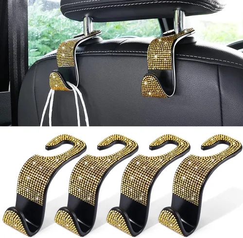 Miniatura 16 de LivTee - Gancho para reposacabezas de asiento de coche, ganchos para asientos de auto, organizador de almacenamiento interior, accesorios para Bling