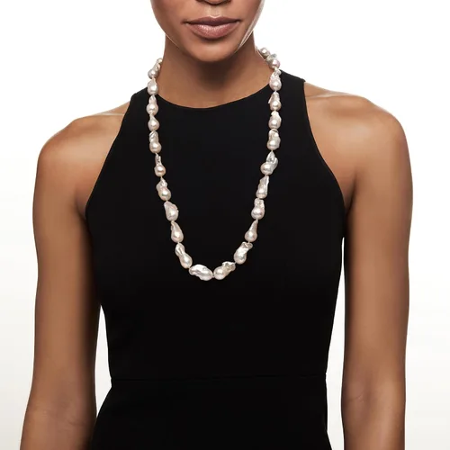 Miniatura 2 de Ross-Simons 12-15mm Cultured Baroque Pearl Necklace With 14kt Yellow Gold