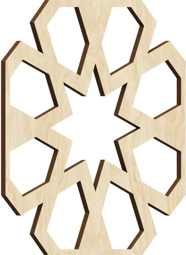 Miniatura 54 de Jackson Decorative Fretwork Wood Wall Panels, Large, 23 3/8" W x 23 3/8" H x 1/4" T, Cherry