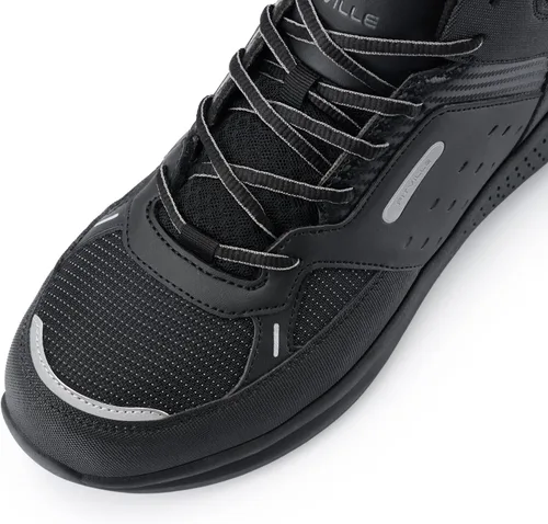 Miniatura 8 de FitVille Botas de trabajo anchas para hombre, puntera compuesta, zapatos de seguridad para el trabajo, botas de trabajo antideslizantes