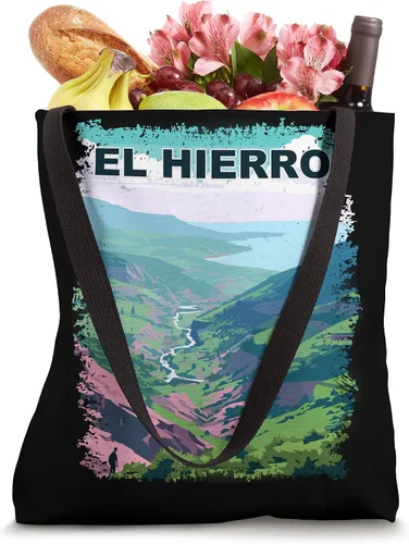 Miniatura 4 de El Hierro Spain Vintage Landscape Tote Bag