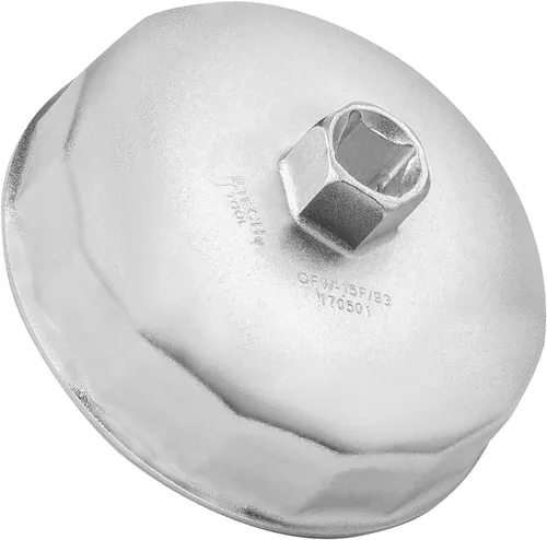 Miniatura 9 de Jetech Llave de tapa de filtro de aceite de 3.543 in x 15 flautas, herramienta de extracción de enchufe tipo cartucho con 15 flautas y 3.543 in