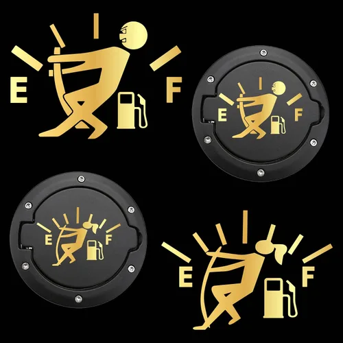 Miniatura 9 de 2 calcomanías divertidas para automóvil, calcomanías vacías para medidor de gas, gráficos de alto consumo de gas, calor y resistente al agua, no se