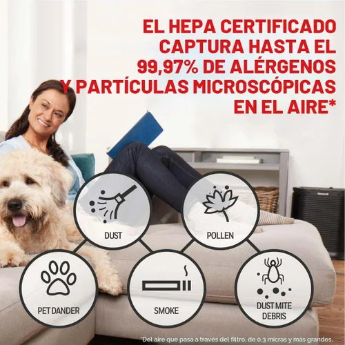 Miniatura 4 de Filtro purificador de aire HEPA Honeywell R, paquete de 3 para series HPA 100/200/300, 3000 y 5000 - Filtro de aire de repuesto para alérgenos