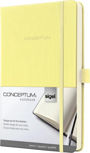 Miniatura 22 de Sigel Cuaderno CO120 CONCEPTUM®, negro, Tapa dura, liso con hoja guía rayada, aprox. A5, con numerosas características