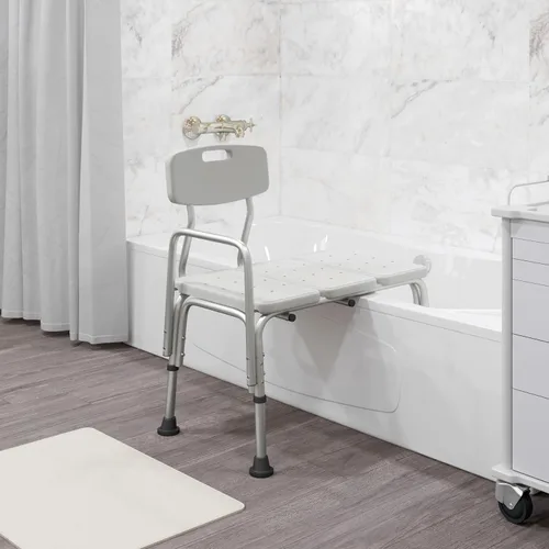 Miniatura 3 de Flash Furniture serie HERCULES - Silla para ducha, montaje rápido sin herramientas Blanco