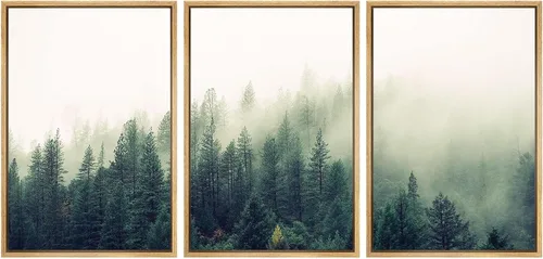 Miniatura 34 de SIGNWIN Lienzo enmarcado para pared, juego de arte abstracto de serenidad costera, ilustraciones abstractas junto al mar, arte moderno, decorativo