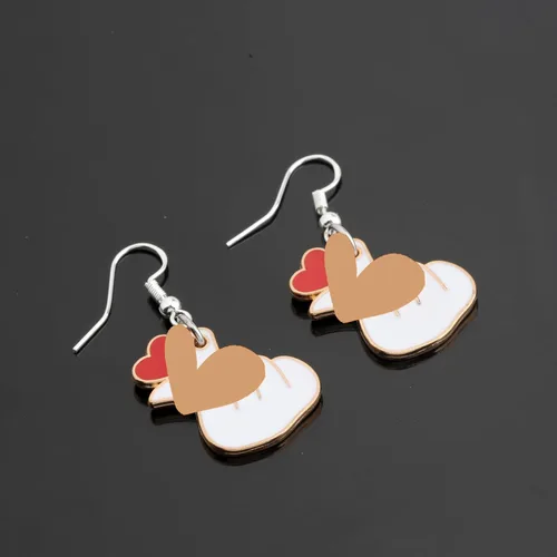 Miniatura 4 de k-Drama Gifts k Drama Pendientes Regalo Para Fans Kpop Coreano Dedo Corazón Joyería Kpop Joyería